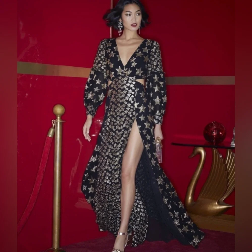 Rare LoveShackFancy Aneesha Maxi Gown Dress size S